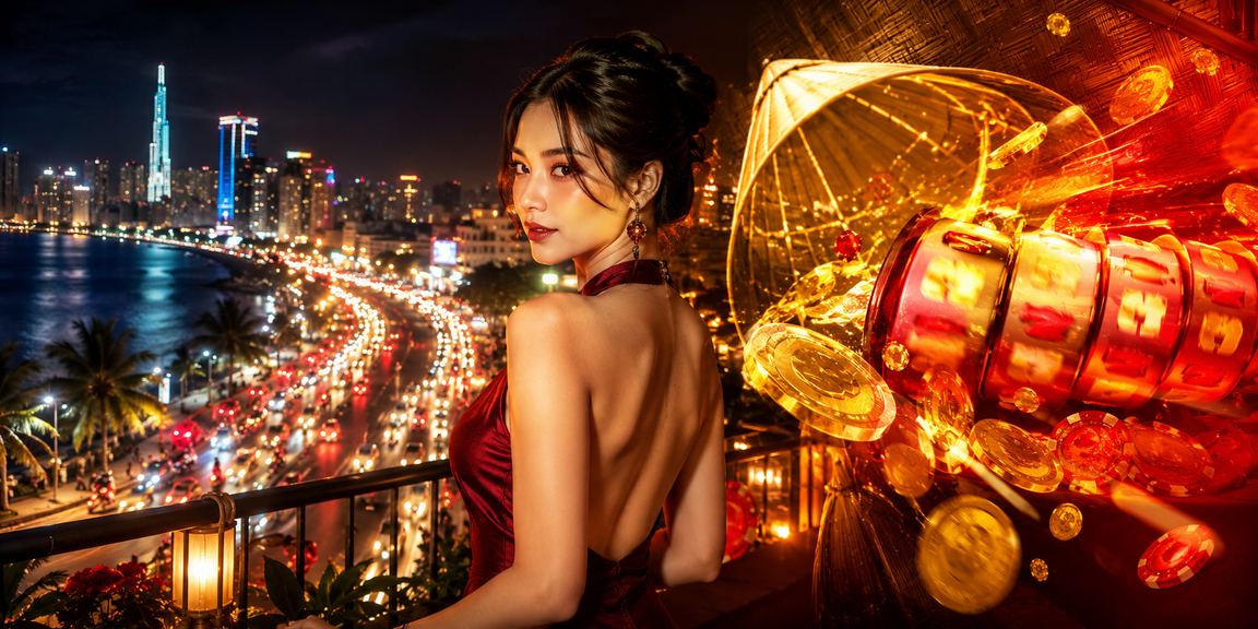 Người chơi slot game phong cách Việt với nón lá tại TP Hồ Chí Minh