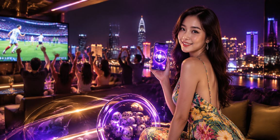 Khung cảnh xổ số sôi động tại Thành phố Hồ Chí Minh với ánh đèn neon
